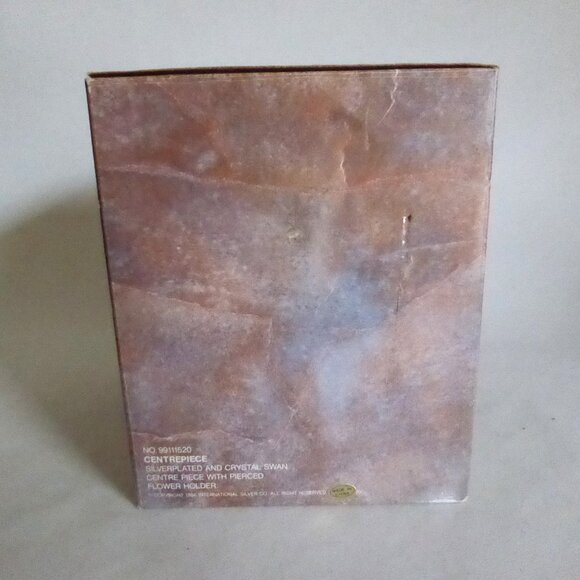 VINTAGE SILVER SWAN CANDLESTICK FLOWER HOLDER VASE CENTERPIECE BOWL - Picture 14 of 16